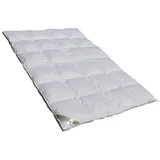 Betten Hofmann 4-Jahreszeitenbett Betten Hofmann TRAUM Daunendecke mit Außensteg 135x200 4x6 100% Daunen, Füllung: 100% Daunen, Bezug: 100% Baumwolle, Ganzjahresdecke, hergestellt in Deutschland, allergikerfreundlich weiß