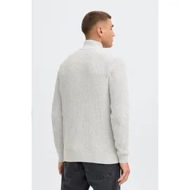 !Solid Troyer SDRicardo", Herren, Gr. S, grau (light grau melange), Obermaterial: 70% Baumwolle CO recyc.. 30% Polyester Pol. recyc.., Pullover Troyer