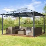 TOOLPORT Sunset 4x4 m Hardtop Gartenpavillon, ohne Seitenteile - (300172)