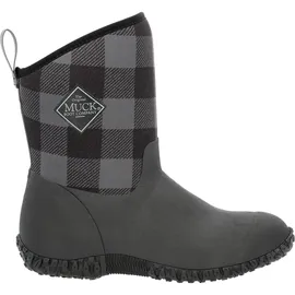 Muck Boots MUCK Damen II Mid Stiefelette, Schwarz/Grau kariert, 42 EU