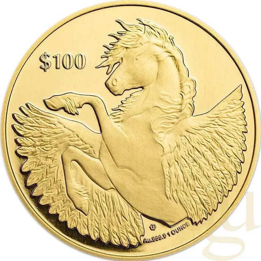 1 Unze Goldmünze British Virgin Islands Pegasus 2023