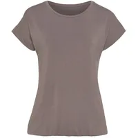 VIVANCE Kurzarmshirt Damen taupe Gr.36/38