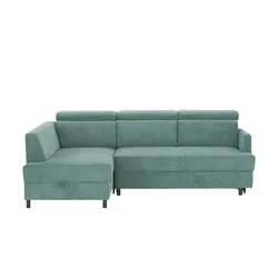 Ecksofa  Fabienne ¦ grün ¦ Maße (cm): B: 228 H: 81 T: 158