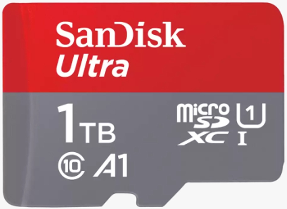 1 TB microSDXC-Karte+SD Adapter 150MB/s A1 Class 10 UHS-I, Speicherkarte