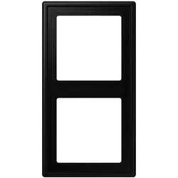 1St. Jung LS982SWM Rahmen 2fach, schwarz matt