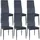 CLP Esszimmerstuhl Mayfair Samt hellgrau 6er Set
