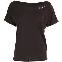 Winshape Damen Ultra Leichtes Modal-kurzarmshirt Mct002 Kurzarmshirt, Schwarz, XXL