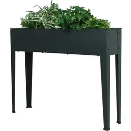 Harms Import Hochbeet 102 x 26,5 x 80 cm Silber