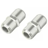 Hama SAT-Adapter, F-Kupplung - F-Kupplung, 2 Stück 00205271