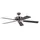 Pepeo Potkuri 132 cm Deckenventilator Silber/Schwarz