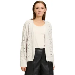 Strickjacke CARTOON "Cartoon Strick-Cardigan mit Rippbündchen", Damen, Gr. 36, wind chime, Obermaterial: 100% Polyester., modisch, oversize normal, Langarm, Strickjacken, Ajourmuster