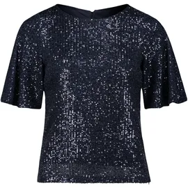 Vera Mont Pailletten-Bluse mit Flügelärmeln in Night Sky | Gr.: 38