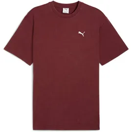 Puma ESS ELEVATED RELAXED WASH TEE ruby shimmer S