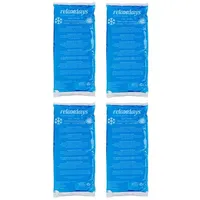 Relaxdays Kühlpad rechteckig 20 St. 12 x 29 cm Blau
