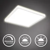 B.K.Licht LED Panel mit LED backlight, weiß,1xLED/22W