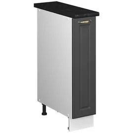 Vicco Apothekerschrank Fame-Line 20 x 82 x 60 cm Anthrazit/Gold