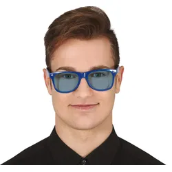 Blaue Brille mit blauen Gläsern - OS