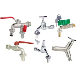Auslaufhahn mit Hebel, Doppel-Kugelauslaufhahn, Auslaufhan abschließbar, verschiedene Modelle Wasserhahn (Auslaufhahn mit Hebel, Doppel-Kugelauslaufhahn, Auslaufhan verschiedene Modelle: Doppel-Kugelauslaufhahn DN15 1/2 Zoll)
