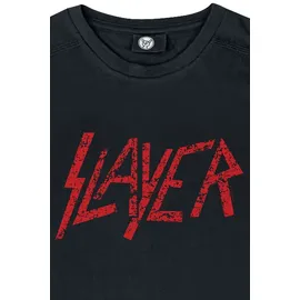 Metal Kids Slayer (Logo) - Kinder T-Shirt schwarz, Größe 104