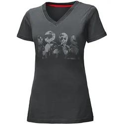 Held T-Shirt Be Heroic Damen grau - Design Face - D-M