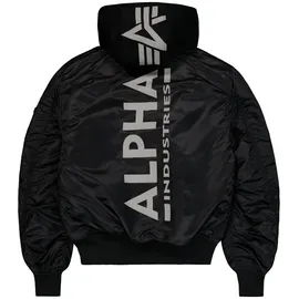 Alpha Industries Ma-1 Zh Back Print Jacke Black / Reflective S