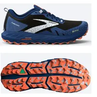 Brooks Cascadia 17 GTX Black/Blue/Firecracker,