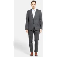 Lawrence Grey Hosenanzug Business-anzug Gemustert Regular Fit 1-reihig grau 58