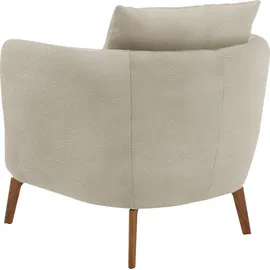 Schöner Wohnen Sessel "Pearl - 5 Jahre Hersteller-Garantie, auch in Bouclé", beige (natur), B:86cm H:68cm T:86cm, 96% Polyester, 4% Polyacryl, SCHÖNER WOHNEN-KOLLEKTION, Sessel, Maße (B/H/T): 86/68/86 cm, Füße Massivholz