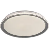 Just light. LED-Deckenleuchte Lolasmart-Kari Silber Ø 51 cm