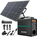 Swarey - 166Wh Tragbarer Stromgenerator Solar Generator mit 100W Faltbare SolarPanel für Outdoor Camping Home Stromerzeuger