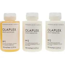 Olaplex No.1 Bond Multiplier 100 ml + No.2 Bond Perfekter 2 x 100 ml Geschenkset