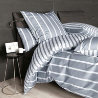 Janine Bettbezug einzeln 240x220 cm | platin  Mako-Satin Bettwäsche modern classic