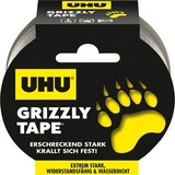 UHU Grizzly Tape, Extrem starkes, wiederstandsfähiges & wasserdichtes Gewebeband, 5 cm x 10 m, silber