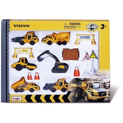 Maisto® Spielzeug-Auto Volvo Baufahrzeuge Set, (Set) gelb