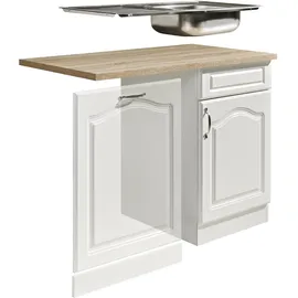 WIHO KÜCHEN Spülenschrank Linz 110 x 60 x 85 cm Weiß