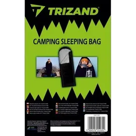 TRIZAND 21084 2-in-1-Schlafsack, 210 cm, schwarz - Schwarz/Grau