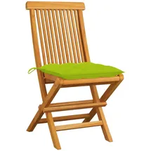 vidaXL Gartenstühle 60 x 60 x 89 cm beige/grün 2 St.