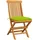 vidaXL Gartenstühle 60 x 60 x 89 cm beige/grün 2 St.