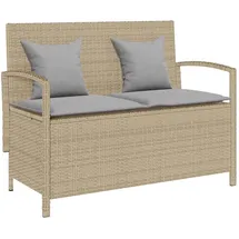 vidaXL Gartenbank 112 x 56 x 87 cm Beige