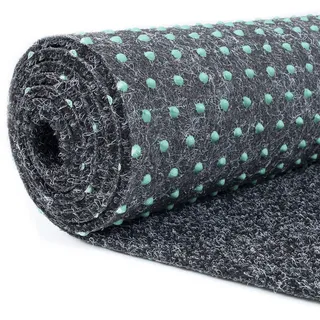 Carpeto Rugs Kunstrasen Balkon Teppich Wasserfest - Kunstrassenteppich Outdoor - Rasenteppich Balkon Meterware mit Noppen - Kunstgras Balkonteppich - Grau - 100 x 975 cm
