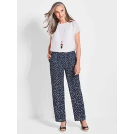 GOLDNER Luftige Hose VERA Schlupfhose Blau 26