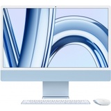 Apple iMac 2023 24.0 Retina M3 8-Core CPU 10-Core GPU 8GB RAM 512GB SSD Mouse + Keyboard mit TouchID und Ziffernblock – BTO MQRR3D/A blau