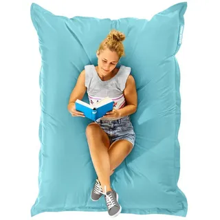 Green Bean Sitzsack XXL 140x180cm 380 Liter Kinder & Erwachsene Bean Bag EPS Perlen Füllung Riesensitzsack Groß Draußen Outdoor Liegekissen Waschbar Wetterfest Lounge Sitzkissen Bodenkissen Aquamarin
