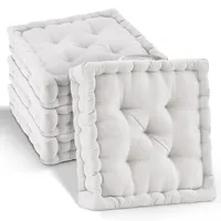 Beautissu Sitzkissen 50 x 50 x 10 cm beige 4-tlg.