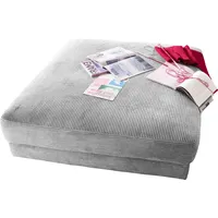PLACES OF STYLE Hocker »Enisa« passend zum "Enisa"-Sofa, Bezug in Cord grau