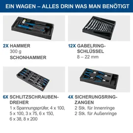 SCHEPPACH Werkzeugwagen TW1000 inkl. 263-tlg. Zubehör