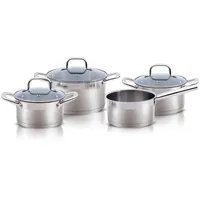 Alpina Induktions Topf-Set 4-tlg. Kochtopf + Glasdeckel