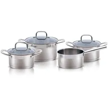 Alpina Induktions Topf-Set 4-tlg. Kochtopf + Glasdeckel
