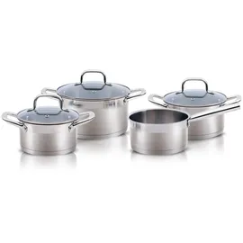 Alpina Induktions Topf-Set 4-tlg. Kochtopf + Glasdeckel