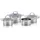 Alpina Induktions Topf-Set 4-tlg. Kochtopf + Glasdeckel